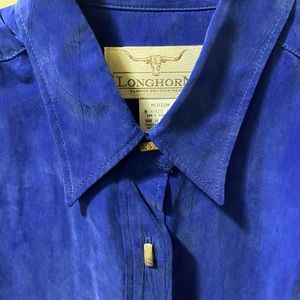 Western blouse and skirt made in the USA, Longhorn brand